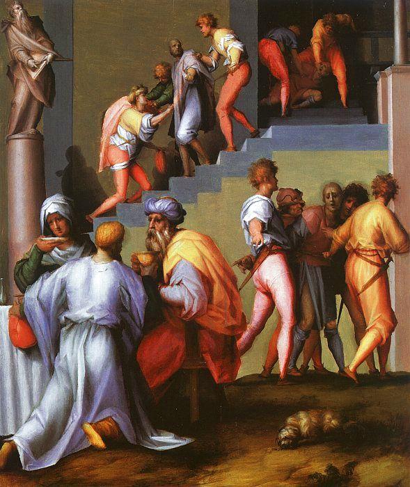 Jacopo Pontormo Punishment of the Baker Sweden oil painting art
